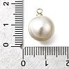 ABS Plastic Imitation Pearl Pendants FIND-H052-01G-01G-3