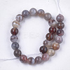 Natural Botswana Agate Beads Strands G-S333-8mm-026-2