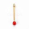 Brass Enamel Pendants X-KK-S362-032C-NR-1