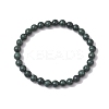 Natural Black Jade Beads Stretch Bracelets for Women BJEW-TA00603-2