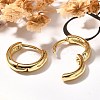 Rack Plating Ring Brass Hoop Earrings for Women EJEW-C125-09G-3