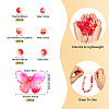 100Pcs 4 Styles  Acrylic with Plastic Imitation Pearl Beads OACR-TA0002-88-4
