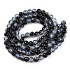 Transparent Crackle Baking Paint Glass Beads X1-DGLA-T003-01B-01-2