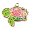 Animal Flower Alloy Enamel Pendants ENAM-Q508-01B-1