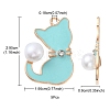 Alloy Enamel Pendants ENAM-YW0002-59-4