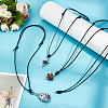 DIY Adjustable Waxed Cord Pendant Necklaces & Adjustable Waxed Polyester Cord Bracelet Making Sets NJEW-NB0001-26-4