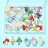 34Pcs 17 Styles Autumn Theme Rack Plating Alloy Enamel Pendants ENAM-FS0003-70-6