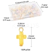 100Pcs Acrylic Pendant PALLOY-FS00039-02-4