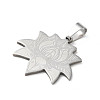 Non-Tarnish 201 Stainless Steel Pendants STAS-D041-16P-2