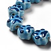 Handmade Printed Porcelain Beads PORC-F005-02A-6
