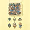 36Pcs 6 Styles Alloy Enamel Connector Charms FIND-FS0004-46C-8