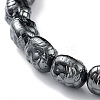 Non-Magnetic Synthetic Hematite Beaded Stretch Bracelets BJEW-H589-01I-3