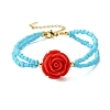 Glass Seed Beads Multi-strand Bracelets BJEW-MZ00104-02-1