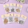 SHEGRACE Brass Micro Pave Clear Cubic Zirconia European Beads XGRQ4G529-685G-5