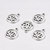 Tibetan Style Filigree Alloy Pendants X-TIBEP-5354-AS-LF-1