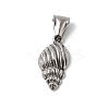 304 Stainless Steel Pendants STAS-B167-12E-P-1