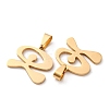 201 Stainless Steel Pendants STAS-V014-01A-G-2