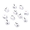 Letter Acrylic European Large Hole Beads OPDL-R050-10mm-L-2