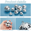 Mirror Ball Reflective Ball Pendants DIY-WH0570-26-3