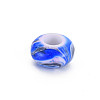 Opaque Acrylic European Beads MACR-S308-01B-2