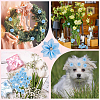 Polyester Rhinestones Flower for Ornament Appliques DIY Wedding FIND-WH20001-76A-5