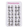 304 Stainless Steel with Enamel Earrings EJEW-M001-20B-P-2