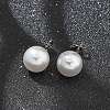 Round Plastic Imitation Pearl
Stud Earrings & Necklaces Sets SJEW-Q001-01P-5