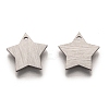 Tarnish Resistant 304 Stainless Steel Pendants STAS-O133-03A-P-1