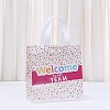 Printed Non-Woven Reusable Folding Wine Bottle Gift Bags with Handle LS-ABAG-C012-04C-1
