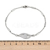 304 Stainless Steel Link Bracelets for Women BJEW-H208-01P-4