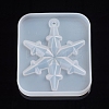 Christmas Snowflake Resin Casting Silicone Pendant Molds DIY-WH0162-57-2