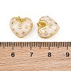 Brass Micro Pave Clear Cubic Zirconia Charms CU-CBAA571-12G-3