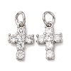 Brass Micro Pave Cubic Zirconia Pendants KK-A279-08P-1