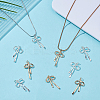 16Pcs 2 Colors Rack Plating Brass Micro Pave Cubic Zirconia Pandants KK-ME0001-01-4