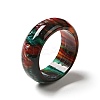 Resin Plain Band Finger Ring for Women RJEW-C034-01A-1