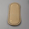 Oval PU Leather Knitting Crochet Bags Nail Bottom Shaper Pad PURS-WH0001-62A-1