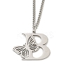 201 Stainless Steel Necklace NJEW-Q336-01B-P-3