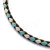 Polyester Cord Braided Bracelet Makings MAK-Z003-01P-11-2