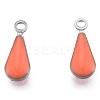 304 Stainless Steel Enamel Charms STAS-N092-178F-1