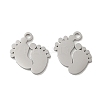 Non-Tarnish 304 Stainless Steel Charms STAS-J042-25P-1