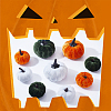9Pcs 6 Styles Flannel Simulation Plastic Foam Artificial Pumpkin Thanksgiving Party Decorations AJEW-CA0001-92-6