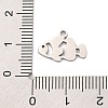 Non-Tarnish 201 Stainless Steel Pendants STAS-U016-08P-06-3