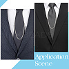 4Pcs Brass Hanging Chains Collar Pins Tie Clips AJEW-SC0004-04A-5