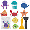 2Sets 20Pcs Sea Animal PVEA Bathtub Non-Slip Stickers AJEW-CN0004-08-6