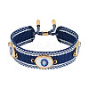 Adjustable Polyester & Alloy & Resin Slider Bracelets FS-WG54A06-08-1