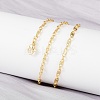 Brass Oval Link Chains Necklace for Women NJEW-P265-25G-2