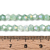 Ombre Effect Dyed Glass Beads Strands GLAA-T025-4mm-09F-4