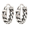 316 Surgical Stainless Steel Hoop Earrings EJEW-D096-05B-AS-1