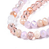 Electroplate Glass Beads Strands EGLA-N002-12I-3