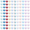 110Pcs 11 Colors Transparent Glass Beads GLAA-TA0004-41-2